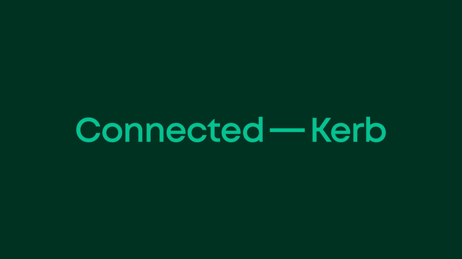 Connected Kerb